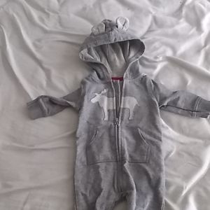 Baby one-piece sweatsuit.